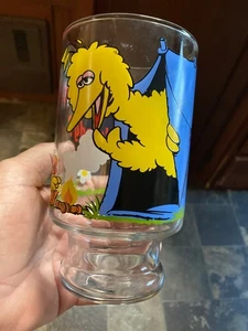 Vaso grande vintage Big Bird Sesame Street antiguo ACL - Imagen 1 de 3