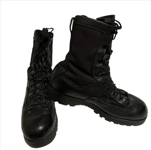 Botas de Combate Belleville 670 8.5 R Cuero Negro Suela GORE-TEX Vibram Hechas en EE. UU. - Imagen 1 de 11