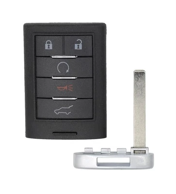 Cadillac SRX 2010-2015 llavero remoto 5 botones OEM 13502537 NBG009768T Foto 1 de 4