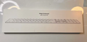 Apple Magic Keyboard with Touch ID and Numeric Keypad (USB-C, White Keys) A3119 - Picture 1 of 4