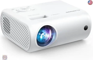 Mini Projector, CLOKOWE 2024 Upgraded Portable Projector with 9000 Lux and Full - Picture 1 of 8