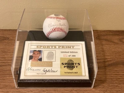 Warren Spahn Signed Autograph Sports Thumb Print Baseball ONL Auto Beckett - Image 1 of 4