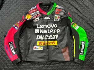 Customized Ducati Motorbike Cowhide Leather Motorcycle Sports Racing Jacket - Picture 1 of 4