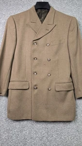 Vintage Villa Deste 2 Piece Suit Mens 42R Brown 100% Wool 31x30 Pleated - Picture 1 of 24