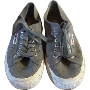 Sneakers Superga 2750 Cotu classiche unisex in tela grigia taglia 8 - Foto 1 di 6