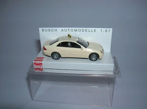 Busch Mercedes-Benz C-Klasse "Taxi" Baujahr 2000 creme, 1:87 Art. 49104 - Picture 1 of 3