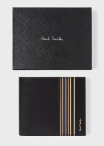 NWT $295 Paul Smith Multi-stripe Int’l Leather Wallet. Made in Italy. Yours For? - Picture 1 of 4