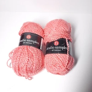 x2 Studio Samples by Nicole Pink Approx. 100 yds Acrylic Polyester - Picture 1 of 1