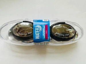 Adult swim goggles w/ case soft eye cup silicone head strap latex free - Picture 1 of 2