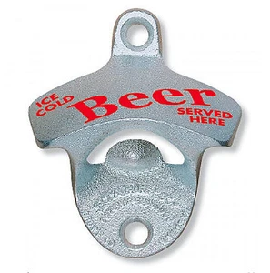 Wall Mounted Bottle Opener - 'Ice Cold Beer Served Here'' - Picture 1 of 1