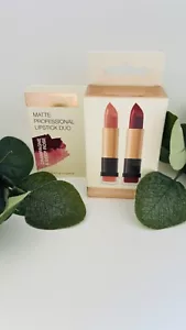 NEW Ellen Tracy Matte Professional Lipstick Duo Champagne & Deep Rose 7g - Picture 1 of 3