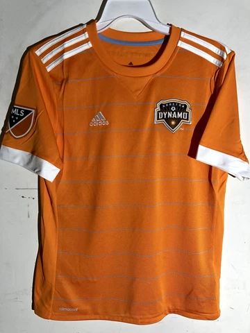 Adidas Youth MLS Jersey Houston Dynamo Team Orange sz L Cover