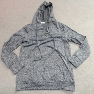 Moosungeek Womens Top Small Gray Heather Hoodie - Picture 1 of 9