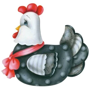 Henne Küche: Holz Ornament Verzierung Handwerk Zum Selbermachen Form Laser Huhn Schrott - Bild 1 von 1