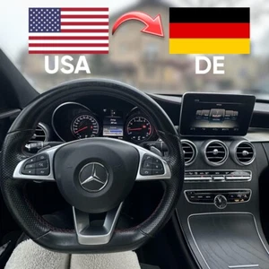 MERCEDES C KLASSE W205 NTG5 UMRÜSTUNG USA NACH EU DEUTSCH Menü Sprecher Karte - Bild 1 von 9