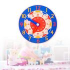 Cognitive Learning Clock Toy Colorful Appearance Wooden Clock Educational Toy