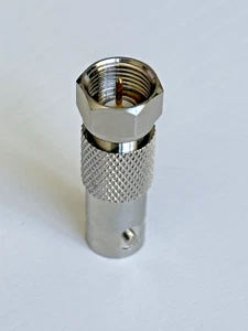 BNC Female Jack to F Type Male Plug Coax Adapter Connector RG59/6 - USA SELLER - Picture 1 of 5