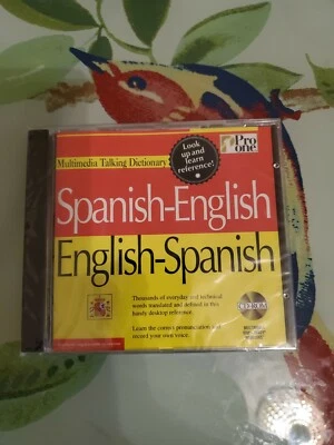 Pro One Spanish-English,English-Spanish Multimedia Talking Dictionary PC CD ROM - Image 1 of 2