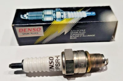 CANDELA DENSO HONDA REBEL YAMAHA VIRAGO 125/250 codice U20FSR-U (=NGK CR6HSA) - Immagine 1 di 3