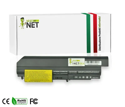 NEW NET Batteria da 5200mAh compatibile con IBM Lenovo Thinkpad T61 7660 T61 7661