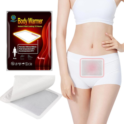 6 pièces coussin chauffant portable pour soulager les douleurs des crampes menstruelles - période jetable C