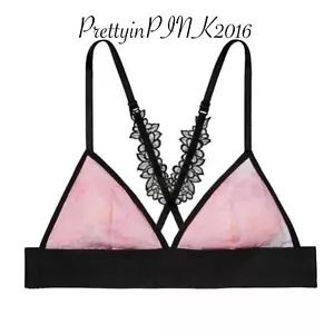 Victoria’s Secret PINK Cloud Tie Dye Daisy Lace Bralette NEW VS PINK NWT - Picture 1 of 5