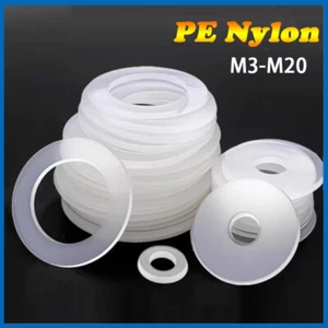 M3 M4 M5 M5.8 M6~M20 Nylon Flat Washer Plastic Insulated Washer for Screw & Bolt - Picture 1 of 6