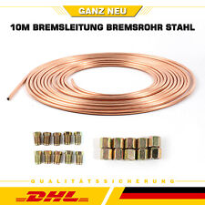 10m Bremsleitung Bremsrohr Stahl 4,75 mm + 10Verschraubungen + 10 Verbinder