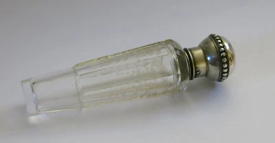 FLACON à SELS, ancien flacon a sel, argent cristal,croissant étoile, FLACON SEL - Photo 1/4