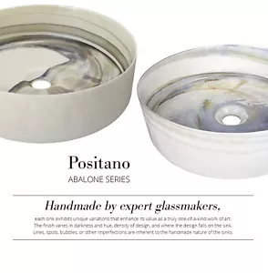 Native Trails MG1616-AE Murano 16" Circular Glass Vessel Bathroom - Abalone - Picture 1 of 10