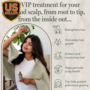 Ayurvedic Hair Oil, Potent & Lightweight Amla Indian Hair Growth Oil — USDA &... - Picture 1 of 8