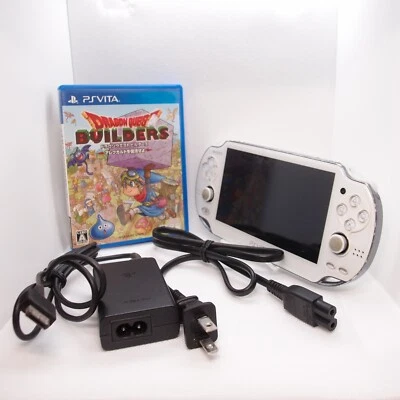 SONY PlayStation PSVita PCH-1000 White Console w/ Charger Game USED From JAPAN - Image 1 of 4