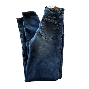 Pantalones de mezclilla Judy azul ajustados para mujer 0/24 lavado oscuro medidas 24 X 29 nuevos - Imagen 1 de 15