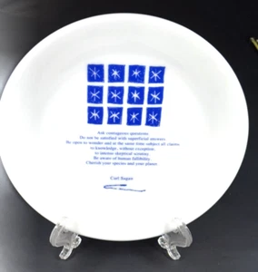 Carl Sagan Commemorative Plate 6 1/2" Felissimo CHERISH YOUR SPECIES & PLANET - Picture 1 of 9