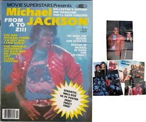 Michael Jackson MOVIE SUPERSTARS American USA Magazine Poster Posters 1984 - Bild 1 von 2