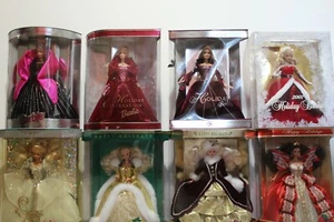 Lot Of 8 Holiday Barbie Collection Dolls. 1992-2007. Brand New. Vintage Rare. - Picture 1 of 4