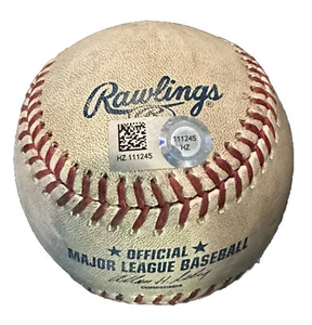 Max Scherzer Juego Usado Béisbol 1ª Carrera Cierre 179º Inicio MLB RÉCORD 6/12 - Imagen 1 de 2