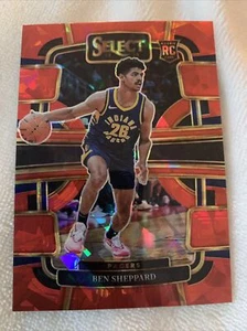 2023-24 Panini Select #94 Ben Sheppard Red Cracked Ice Prizms Concourse - Bild 1 von 2