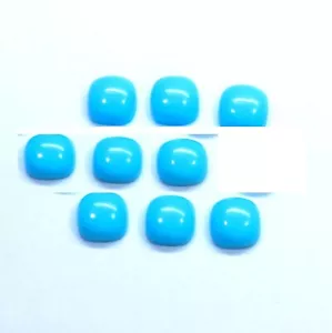 Cojín Cabujón Sintético Bella Durmiente Turquesa 10mm a 20mm Piedras Preciosas Sueltas - Imagen 1 de 6