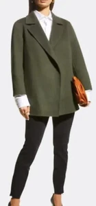NWT $595 Theory Sileena Winsome 2 Wool and Cashmere Cardigan Coat Sz M - Picture 1 of 12