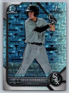 Bowman 2022 cromo #BCP-181 Erick Hernández mojo refractor 1st White Sox - Imagen 1 de 2