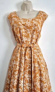 Seasalt Size 24 RRP £70 BNWT Yellow/White Floral Pattern Midi Dress Pockets - Picture 1 of 24