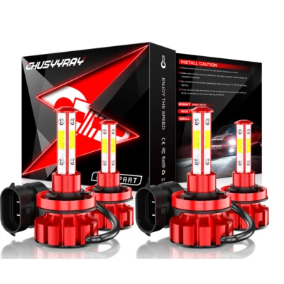 For Infiniti QX30 2017-2018 -4X 6000K LED Headlight High Low Beam Bulbs Combo - Image 1 of 4