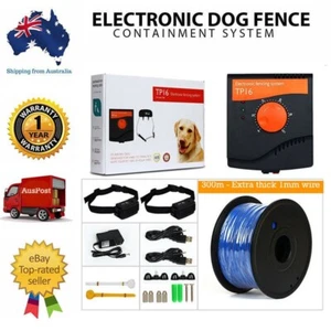 2 x Waterproof Hidden Electric Dog Fence System Pet Containment Boundary Collars - Picture 1 of 8