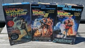 Back to the Future Trilogy VHS 1 2 3 Complete Set 80s Nostalgia 1 Sealed Read - Picture 1 of 18