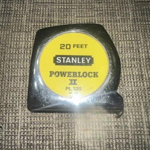 Vintage Stanley 20' Powerlock II 33-320 All Metal Tape Measure PL320 - Picture 1 of 6