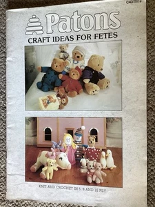 Patons Knitting & Crochet Pattern Book C43 Craft Ideas for Fetes - Picture 1 of 24