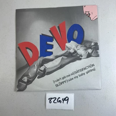 NICE Devo I Can’t Get No Satisfaction Sloppy 45 Record 7” BOY1 82G49 - Image 1 of 4