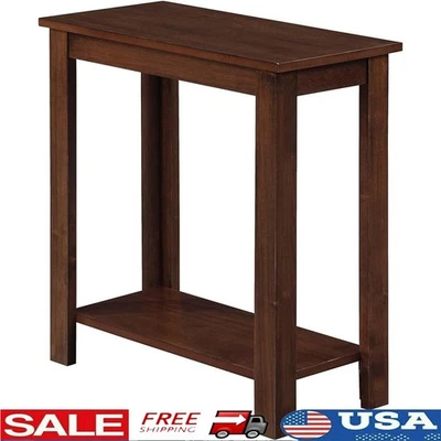 Modern Chairside Storage Table Two-Tier Bedside End Table Easy Assembly New - Image 1 of 4