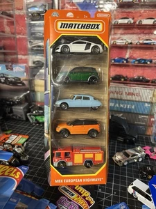 Matchbox MBX European Highways. 1:64 Vehicles Set. Pack of 5. - Picture 1 of 1